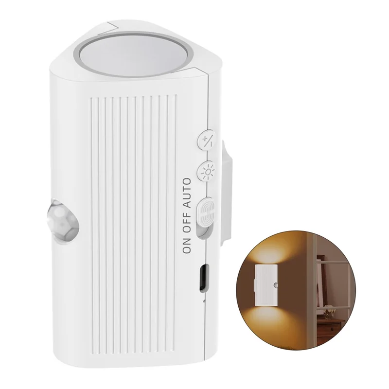 YSJ-011B Smart Triple Sensor Motion Sensor Night Light 3 Color Temperature Magnetic Wall Light for Corridor