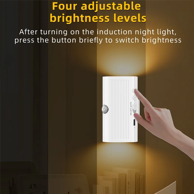 YSJ-011B Smart Triple Sensor Motion Sensor Night Light 3 Color Temperature Magnetic Wall Light for Corridor