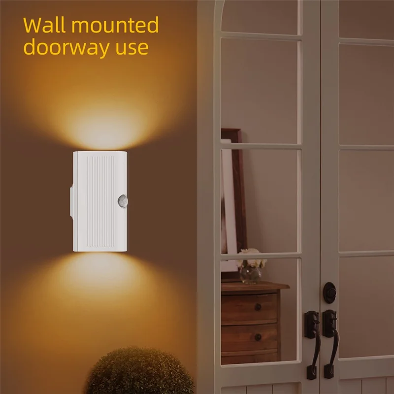 YSJ-011B Smart Triple Sensor Motion Sensor Night Light 3 Color Temperature Magnetic Wall Light for Corridor