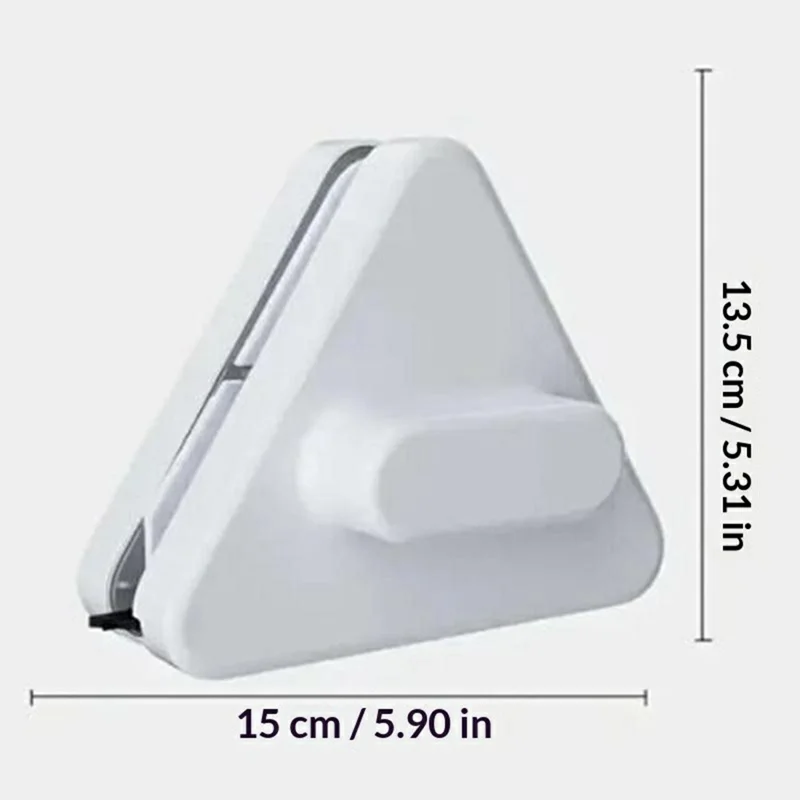 C0815 Zweiflächiger magnetischer Fensterreiniger Dreieck-Glasreinigungsgerät für 0,8-15 mm Einscheiben-Glas