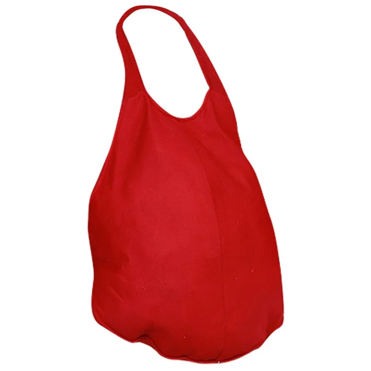 Costume Babbo Natale Imbottito Finto Pancione Xmas Outfit Accessorio - Rosso