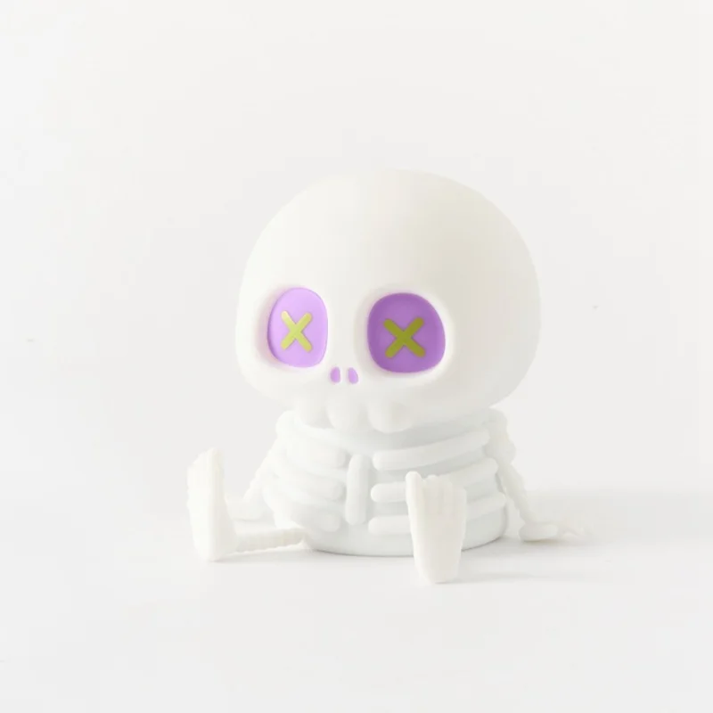Halloween Skeleton Tap Light Silicone LED Night Light 1200mAh USB Rechargeable for Bedroom