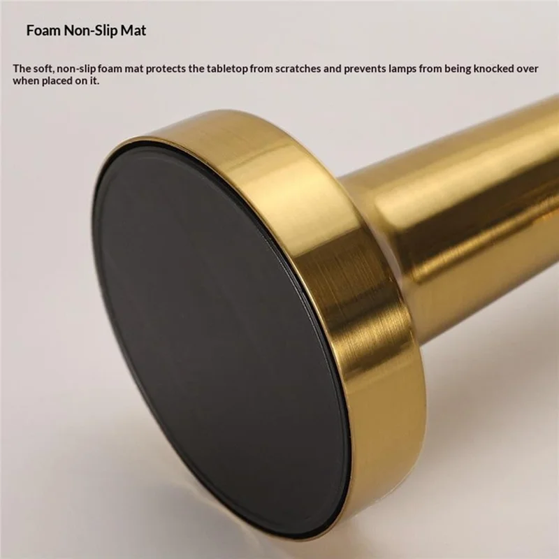20cm Rechargeable LED Table Lamp 2W Type-C Touch Dimmable Ambient Light for Restaurant Bar Bedroom - Copper