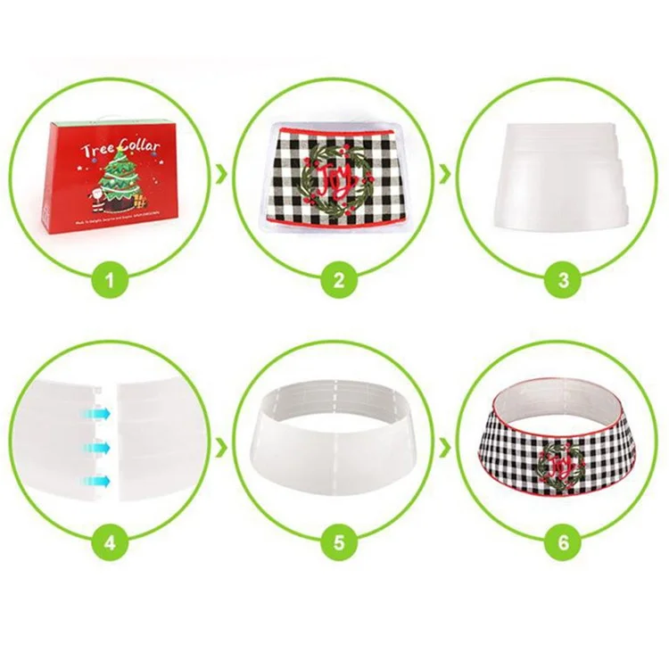 Новогодняя юбка-подставка для елки Санта Клаус Feet Christmas Tree Base Apron Tree Collar Cover Home Decoration