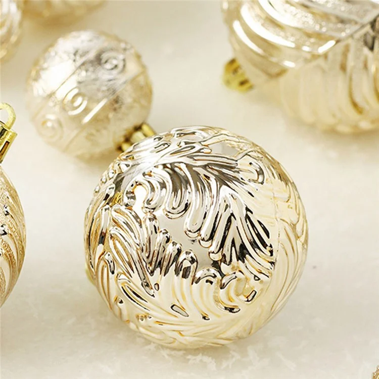 Juego de 40 bolas de reno de plástico para árbol de Navidad, decoración de navidad para el hogar y fiestas