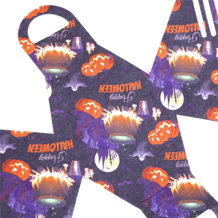 10 Sacos de Presente de Halloween para Crianças Sacos de Doces Sacos de Festa em Feltro Organizador (Cores Mistas) 