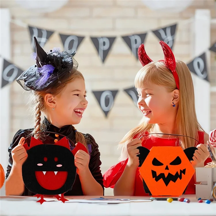2 unidades Halloween Bolsas de Dulces Fiesta Suministros Organizador Niños DIY Regalo Bolsas de Tote - Búho 