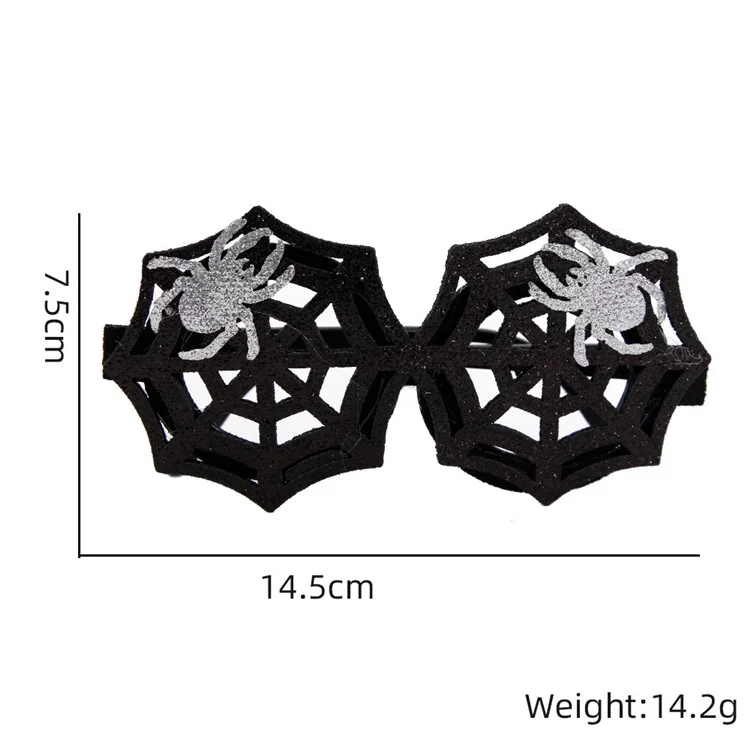 5Pcs / Set Halloween Eyeglasses Spider Web Plastic Glasses Bat Masquerade Party Prop - Spider Web