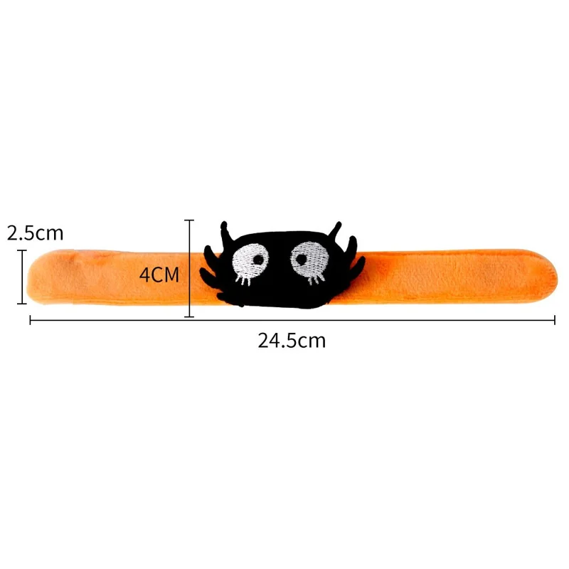 5Pcs / Set Halloween Slap Bracelets Slap Wristbands Party Bag Filler Kids Gift - Spider