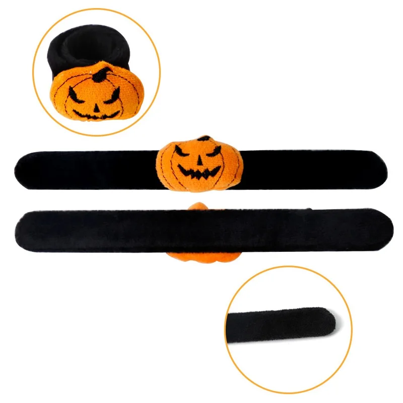 5Pcs / Set Halloween Slap Bracelets Slap Wristbands Party Bag Filler Kids Gift - Spider