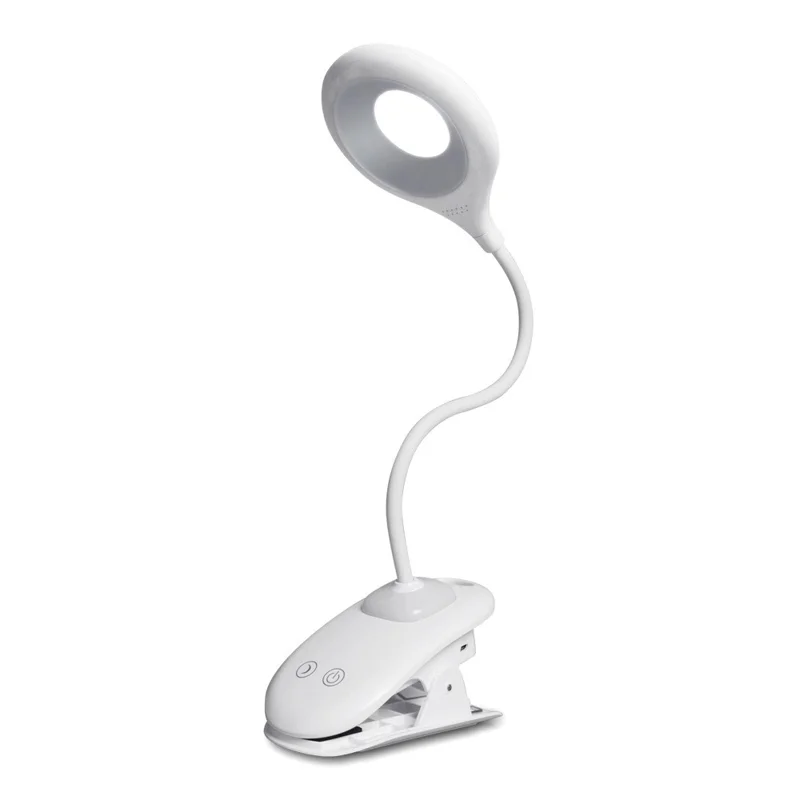 ST-8030 Clip-on LED Light 3 Color Temperature Touch Control Rechargeable ABS Reading Lamp