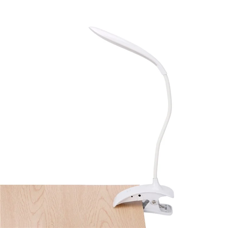 ST-8030 Clip-on Touch Control Reading LED Light Flexible Gooseneck Clamp Lamp mit 3 Helligkeitsstufen