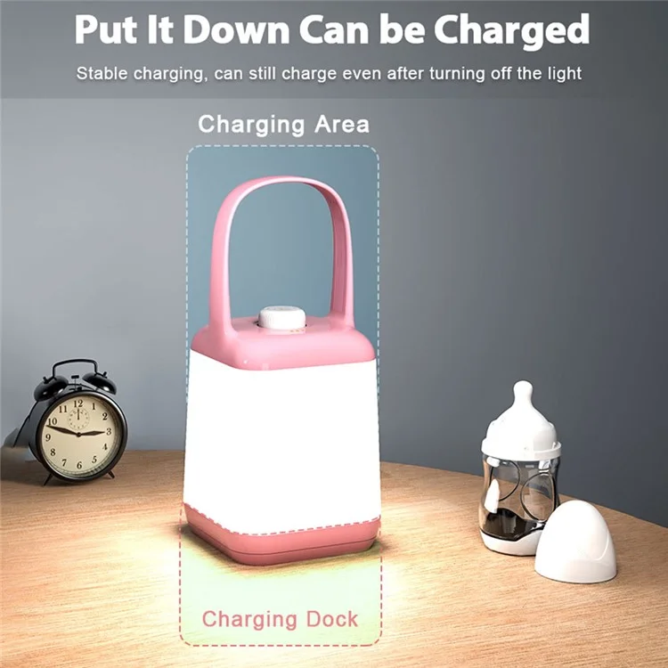 TB-10S Ручная настольная лампа 3 цветовой температуры Dimmable Bedside Night Light - Белый