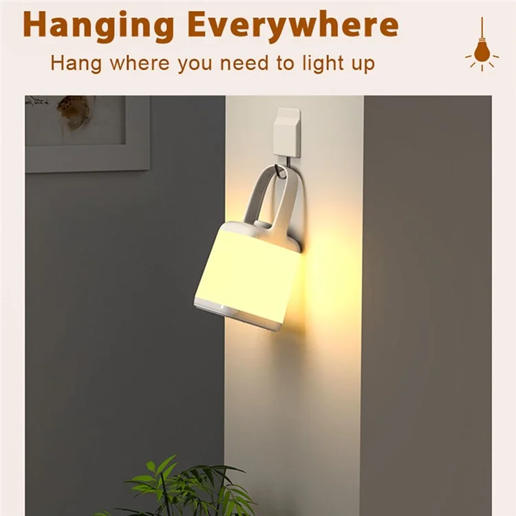 TB-10S Ручная настольная лампа 3 цветовой температуры Dimmable Bedside Night Light - Белый