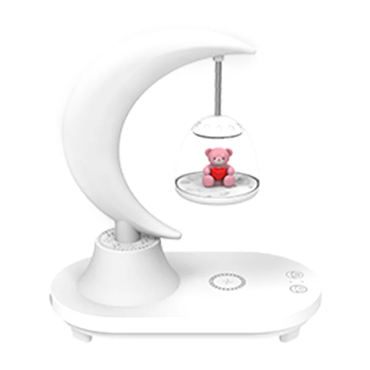 Enceinte Bluetooth TB-22SFLIWBT Colorful Ambient Light Cute Bear Style Table Lamp avec charge sans fil 15W