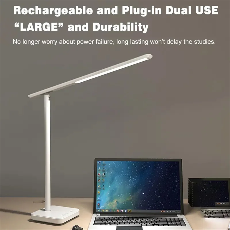 TB-82SLI Foldable Reading Light Touch Control Eye Protection LED Desk Lamp (Built-in 1800mAh Battery)