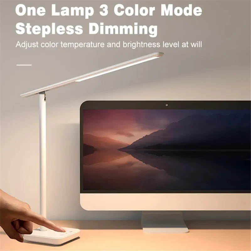 TB-82SLI Foldable Reading Light Touch Control Eye Protection LED Desk Lamp (Built-in 1800mAh Battery)