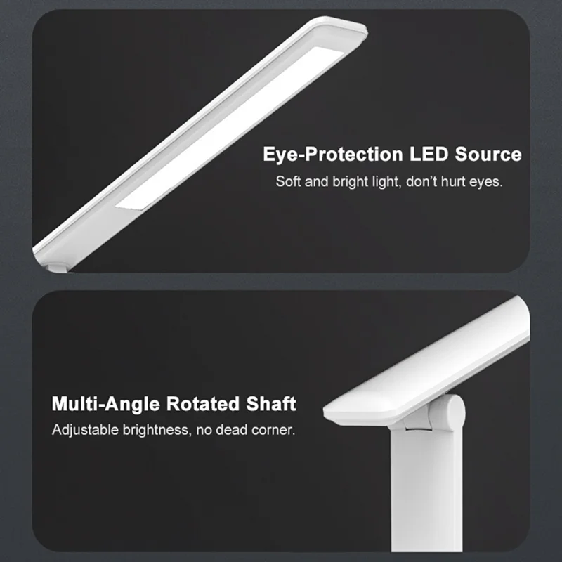 TB-76S Touch Control LED Desk Lamp Eye Protection Dimmable Table Light, USB Powered