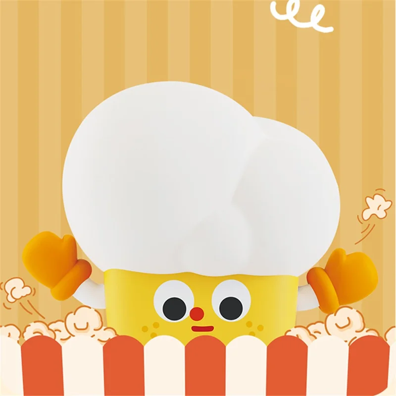 Popcorn Shape Silicone+ABS Touch Night Lamp Bedside Lamp Bedroom Decoration LED Light
