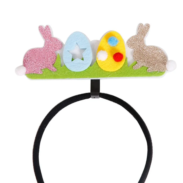 2 Stück Osterhasen-Haarreif, Möhre, Eier, Küken, Kopfband, Party-Requisite - Frohe Ostern