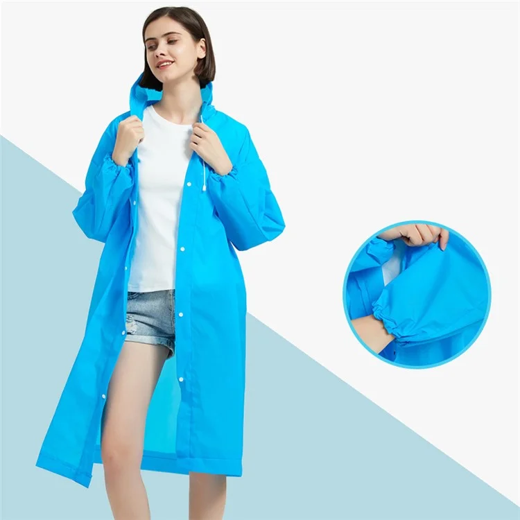 Etravle Yy08 7pcs Adulto Descartável PE Rain Canot Viagem ao ar Livre Poncho Transparente - Mistura