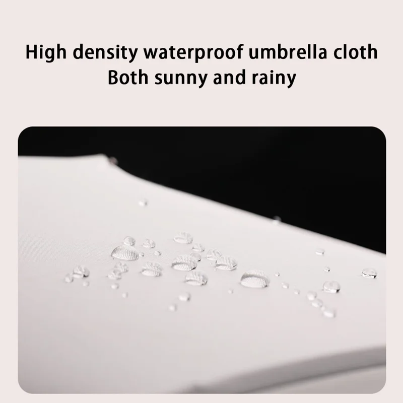 Windproof 12 Ribs Tri-fold Folding Umbrella Automatic Sunshade Umbrella - Matcha Green