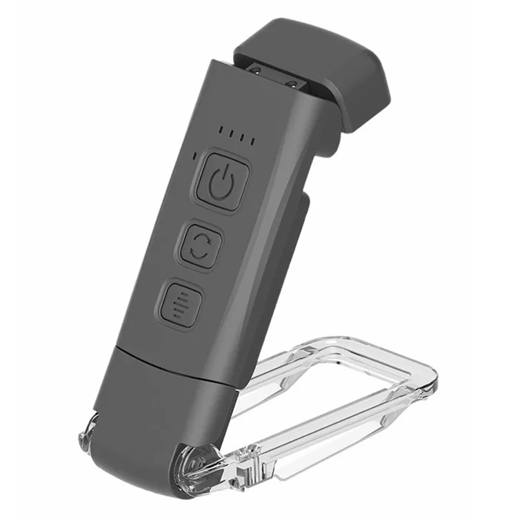 CS-X18 USB Rechargeable Portable Mini Night Light Clip Design Desktop LED Lamp - Black