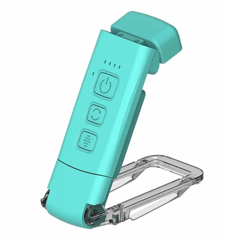 CS-X18 USB Rechargeable Portable Mini Night Light Clip Design Desktop LED Lamp - Lake Blue