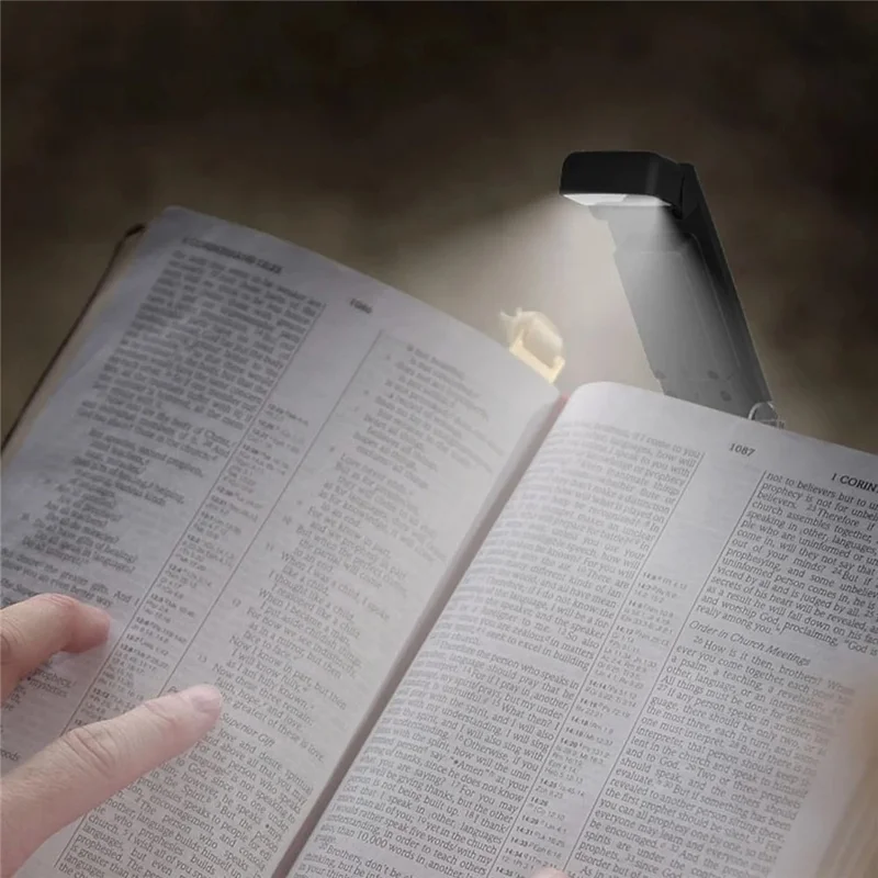 CS-X18 USB Rechargeable Portable Mini Night Light Clip Design Desktop LED Lamp - Lake Blue