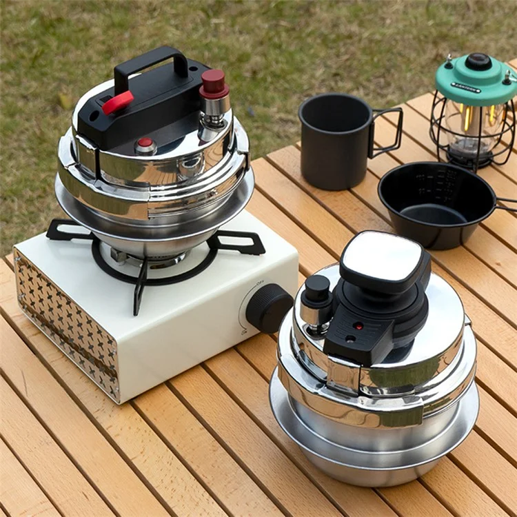 CLS Self-Driving Travel Camping Mini Druckkocher 1,2 L Tragbarer Druckkocher für 1~2 Personen (Keine FDA-Zertifizierung, BPA-frei) - Toggle Open