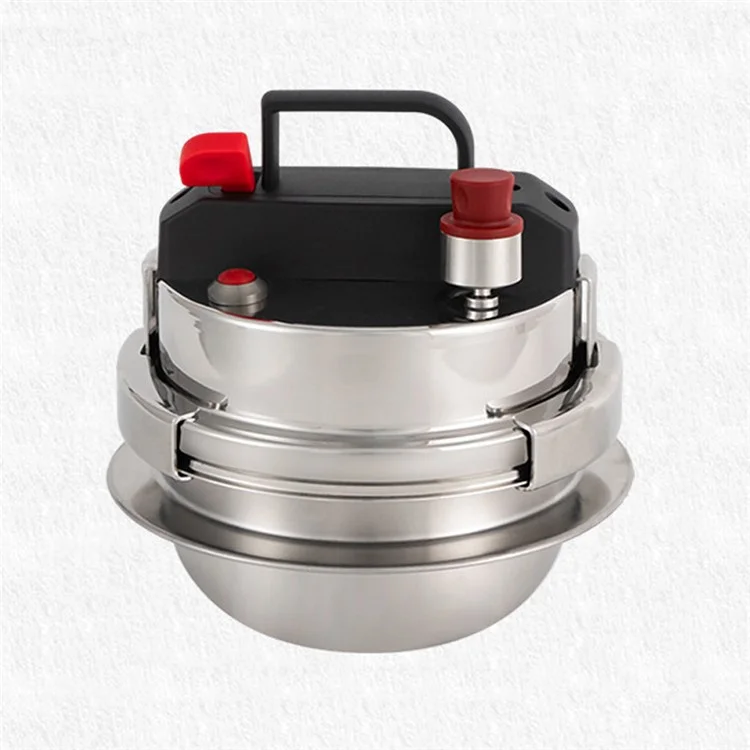 CLS Self-driving Tour Camping Stainless Steel 1.6L Pressure Cooker for 2~4 People (No FDA Certification, BPA Free) - Toggle Open
