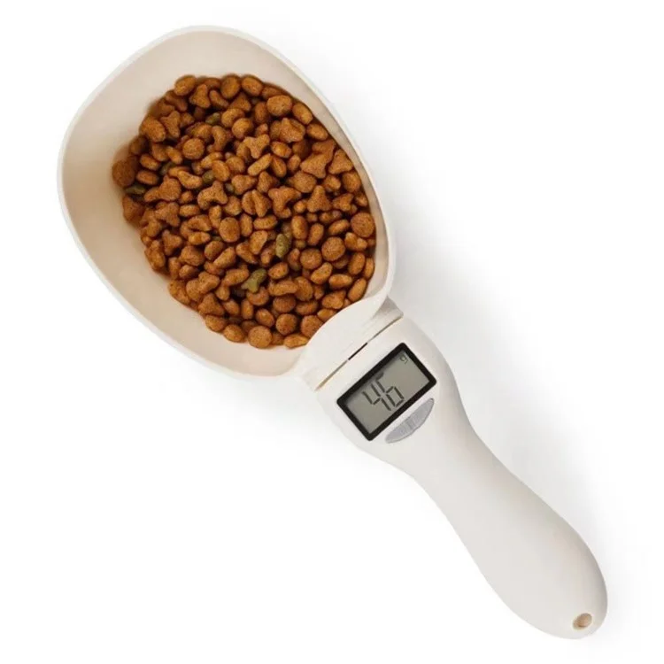 KX17 800g Pet Food Electronic Weighing Spoon Handheld Dog Cat Food Measuring Scoop (BPA-Free, No FDA Certified)