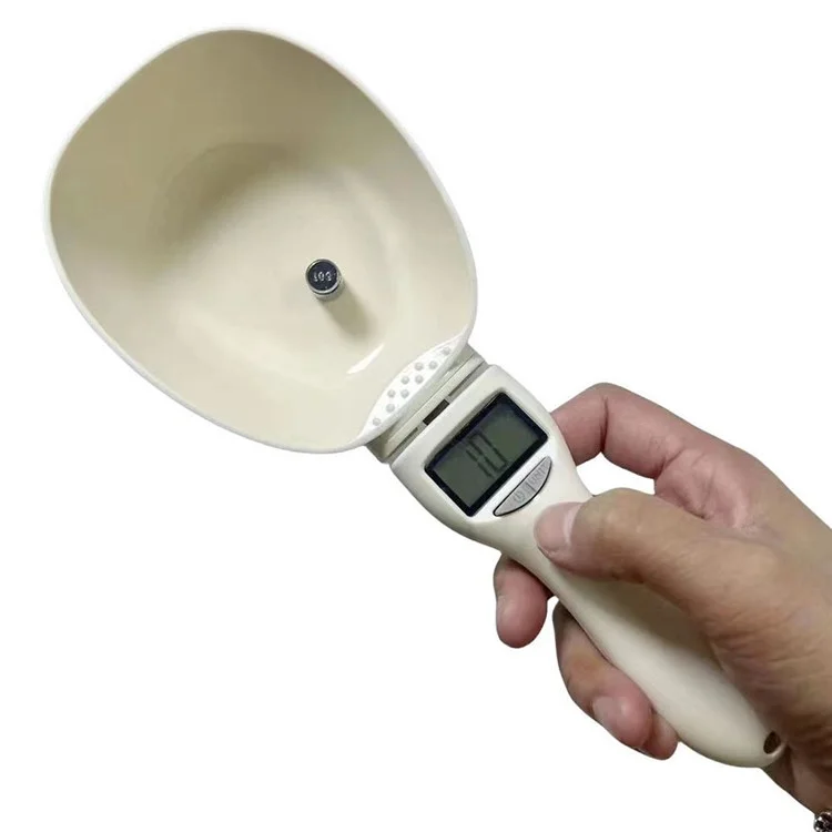 KX17 800g Pet Food Electronic Weighing Spoon Handheld Dog Cat Food Measuring Scoop (BPA-Free, No FDA Certified)