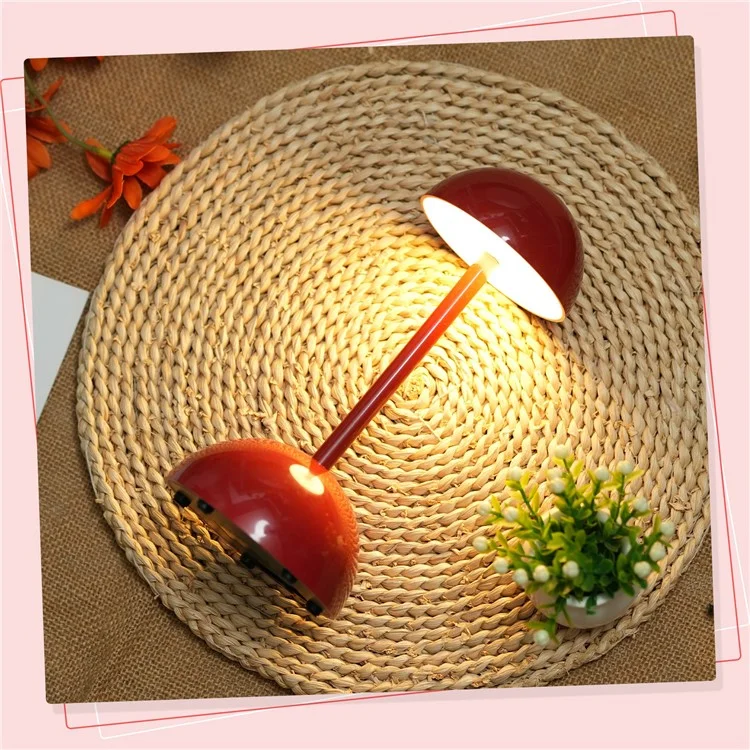 TD-06 Three colors can be switched by touch: white light / warm light / neutral light to create a  Bedside Lamp Mini Battery Operated LED Desk Light - Red