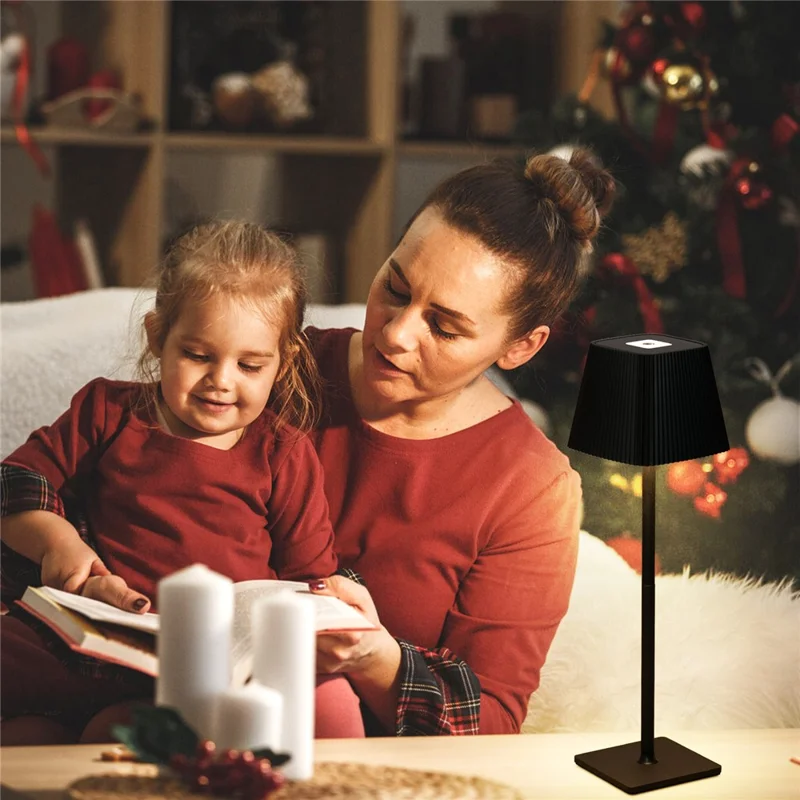 ML-G06 Eye Protection Desk Light Stepless Dimmable Table Lamp, 4000mAh Battery - Black