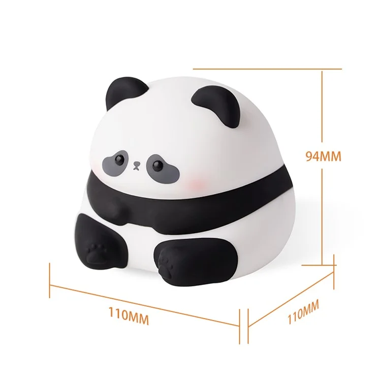 Cute Panda Shape Nursery Light Bedside Lamp Timing Silicone Touch Light (CE / RoHS / FCC / CPC)