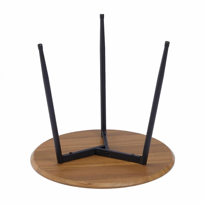 Stół okrągły 7696AK 50x45,5 cm do salonu, pokoju dziennego, stół boczny z 3 nogami