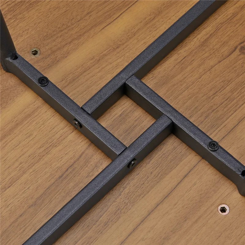 2573DG 120x50x40CM Oval Coffee Table with Round Table Leg for Home Living Room