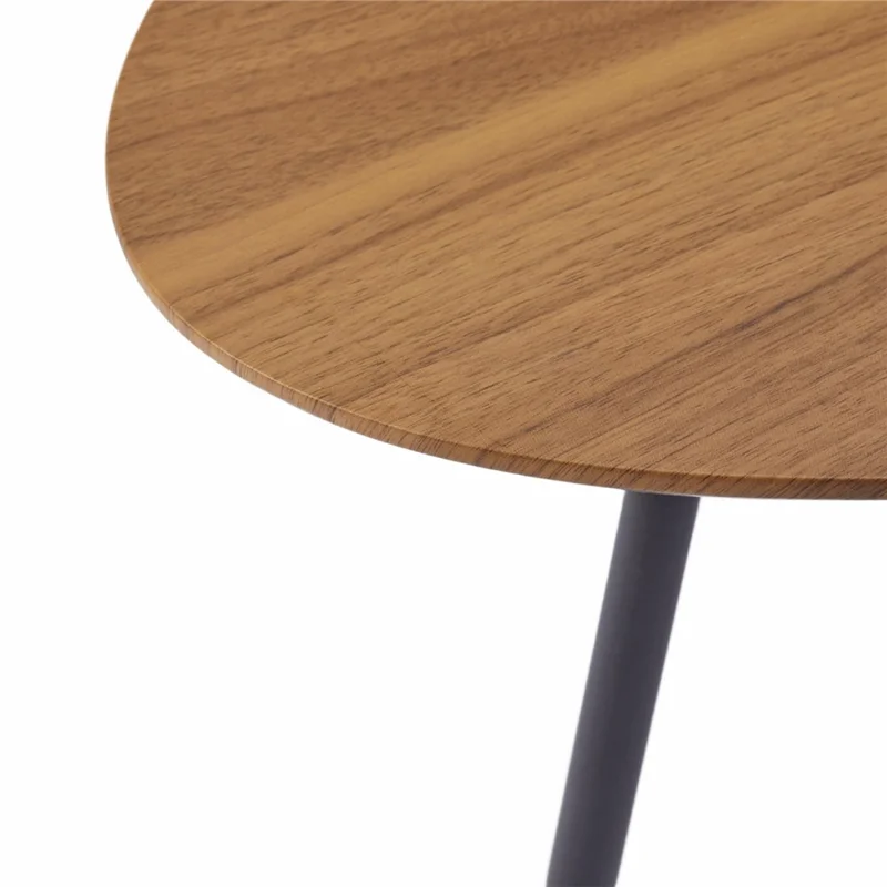 2573DG 120x50x40CM Oval Coffee Table with Round Table Leg for Home Living Room