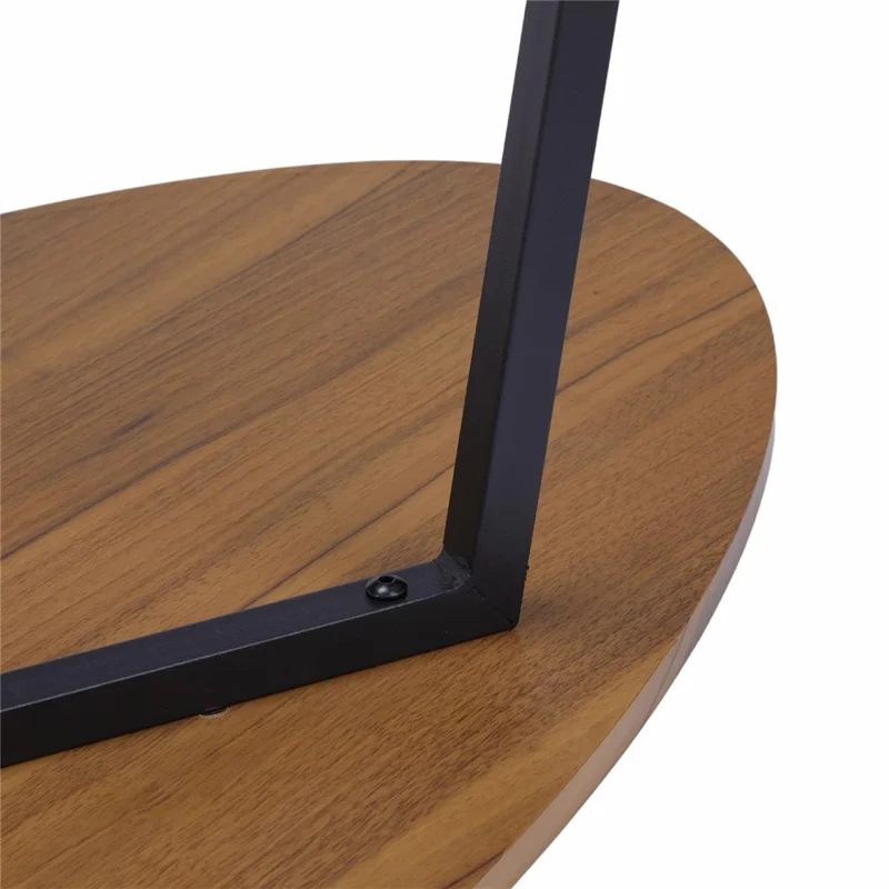 2593DY 120x50x40CM Oval Coffee Table with 4 Square Table Legs for Home Living Room