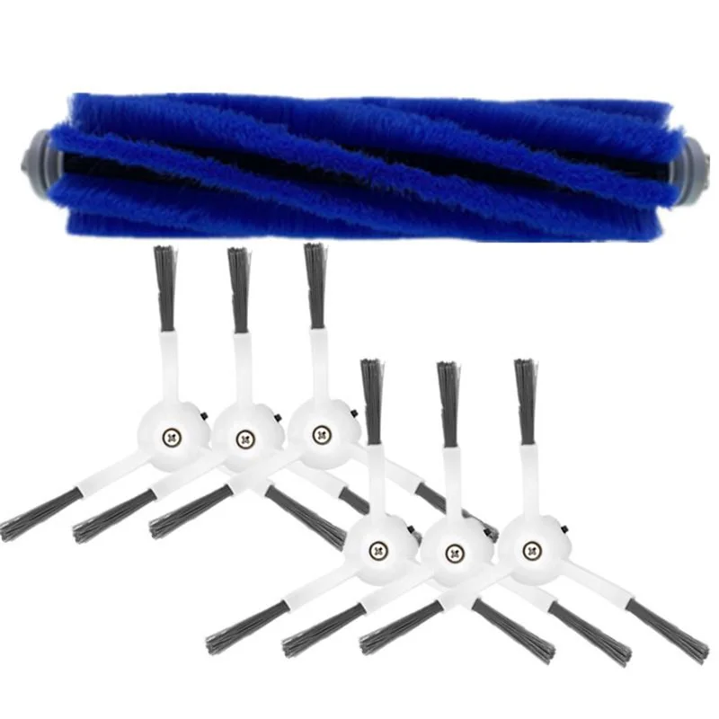1PC Main Brush + 6PCS Side Brush Kit for Robo Rock S5 S6 Xiaowa E2 E3 E4 Xiaomi 1 1S Vacuum Cleaner