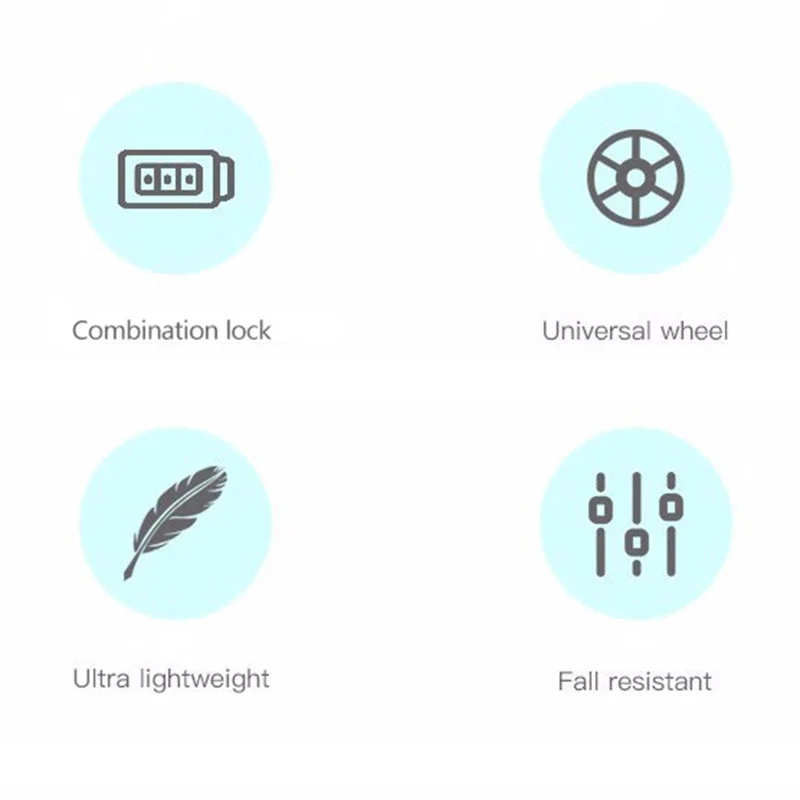 20-Inch PP Shell Carry On Luggage 4 Spinner Wheels Suitcase Trolley Case, 57x34x23cm - Dark Grey