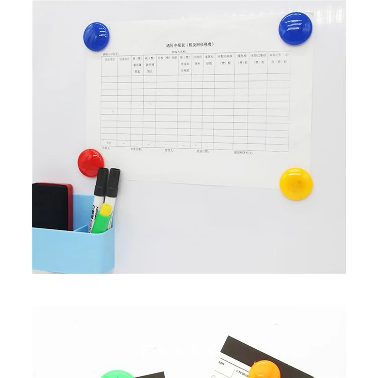 12 Teile / Paket 30mm Mini Kühlschrankmagnete Rund Magnetknopf Whiteboard Magnete