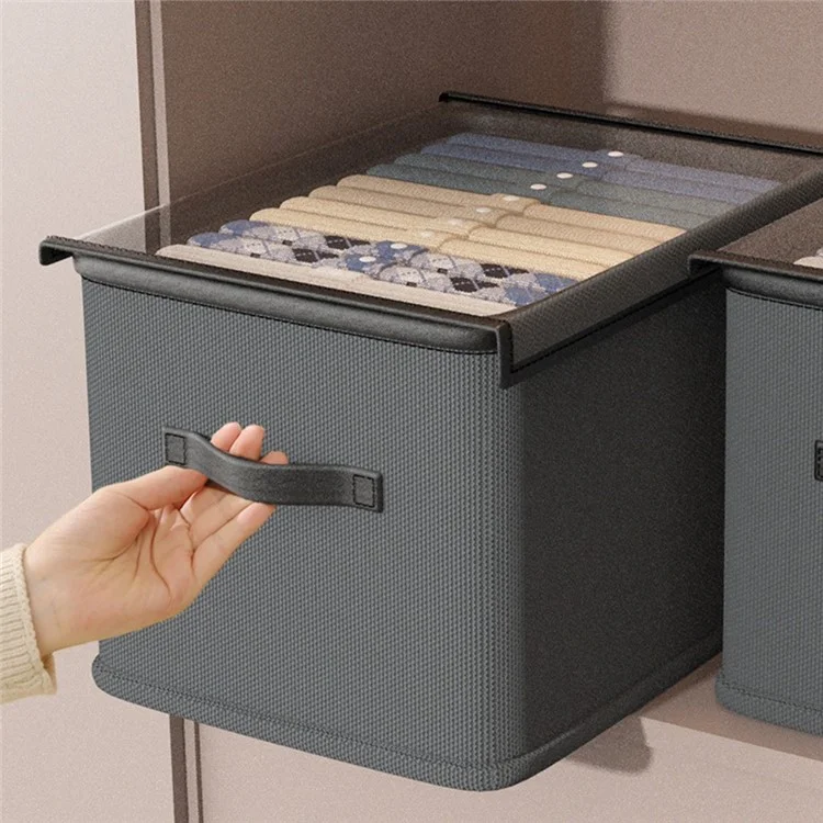 18L Faltbare Aufbewahrungsbox für Zuhause mit Deckel, aus Vliesstoff, Kleiderschrank-Organizer, 36 x 25 x 20 cm