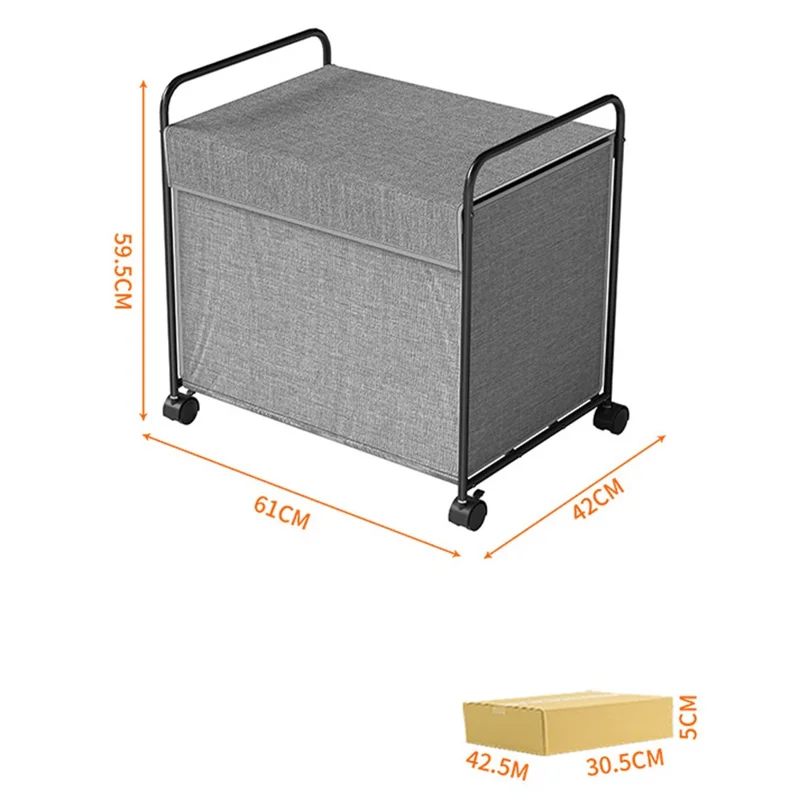 Multifunctional Laundry Hamper Storage Basket with Wheels Organizer Container for Toys Clothes Books