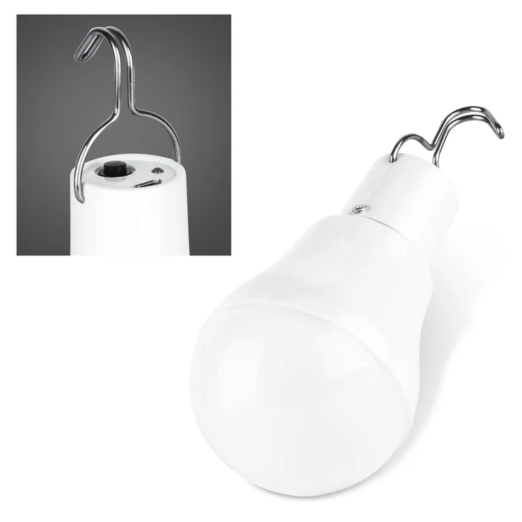 Portable Solar Powered Light Bulb for Outdoor Camping Hanging Tent Lamp