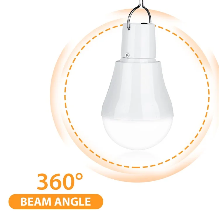 Portable Solar Powered Light Bulb for Outdoor Camping Hanging Tent Lamp