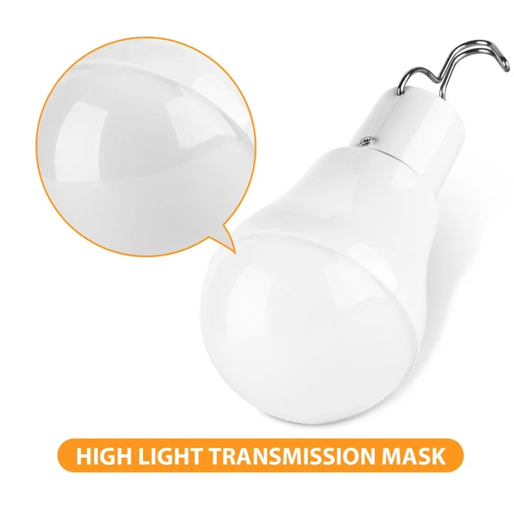 Portable Solar Powered Light Bulb for Outdoor Camping Hanging Tent Lamp