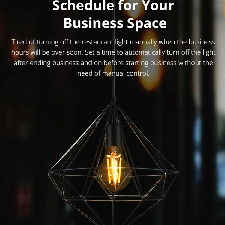 SONOFF B02-F-ST64 Wireless WiFi 2.4GHz Dimmable Vintage LED Bulbs 7W Antique LED Filament Bulbs (Warm Light)