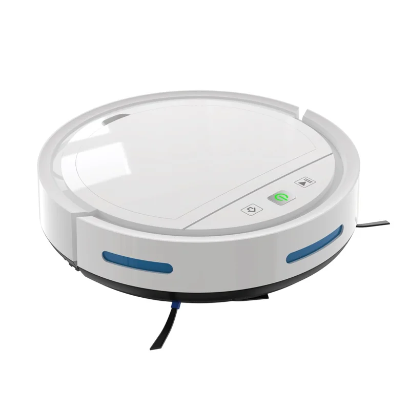 118HW 2500PA Robot Vacuum Cleaner Wireless Smart APP Auto-Recharge Remote Voice Control Sweeping Cleaning Machine - White